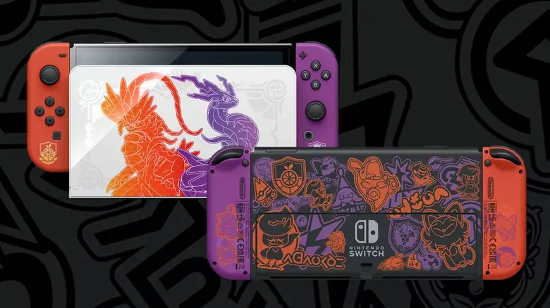 Restored Nintendo Switch OLED Pokémon Scarlet and Violet Special Edition (Refurbished)