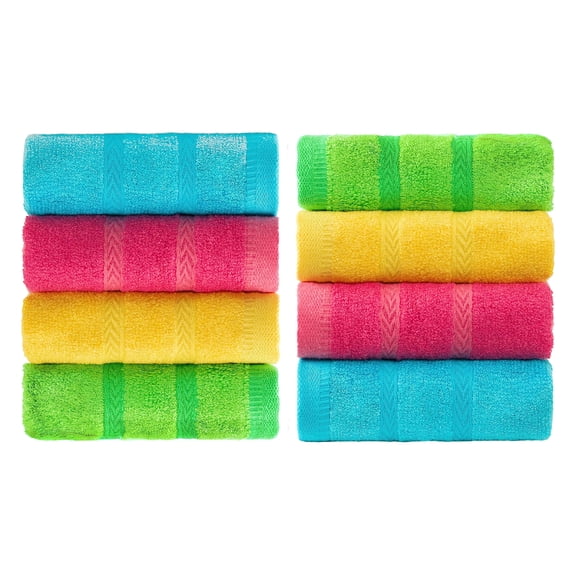 Toallas con forma de dedo MEMRUI multicolor para baño infantil de 25 x 48 cm