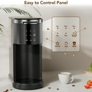 KNDKO Single Serve Coffee Maker for K Cup POD or Ground Coffee, 1200W Coffee Machine with 40oz Water Tank, Self-Clean, Quick-Heating for Home, Office