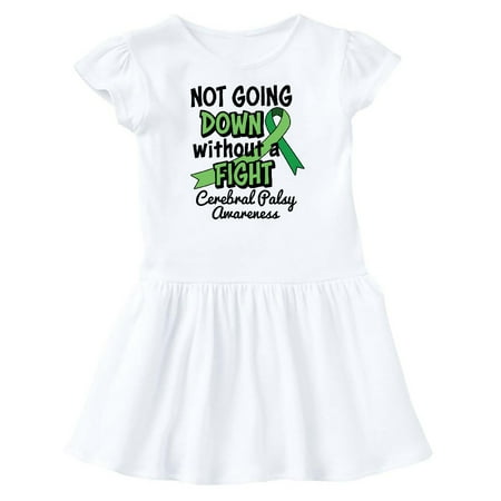 

Inktastic Not Going Down Without a Fight Cerebral Palsy Awareness Gift Baby Girl Dress