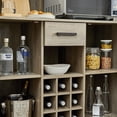 thumbnail image 4 of Home Source Jill Zarin 70.8'' Tall Cabinet in Grey Wash Finish with Mesh Doors, 4 of 10