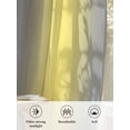 thumbnail image 3 of Sheer Curtains 2 Panels Set, Yellow Grey Gradient Ombre Window Sheer Curtains for Living Room/Bedroom, Light Filtering Rod Pocket Voile Drapes, 52" W x 84" L, 3 of 7