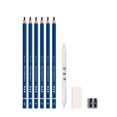 thumbnail image 4 of Mistaha Professional Sketching Pencil Set for Art Students - 6 Pencils HB-12B, Mahogany Softened Board, High Quality Graphite Bonds, Easy Rolling Wood, Portable and Durable, 4 of 6