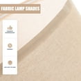 thumbnail image 3 of MIANGASTORE 2pcs Table Lamp Shade Linen Fabric Lamp Shades Bedside Lamp Shade Cover Replacement, 3 of 8
