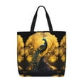 thumbnail image 1 of Balery Elegant Gold Leaf Peacock Bolsa de Mano para Mujeres con Cremallera, Bolsa de Gimnasio con Compartimentos, Bolsa para Laptop, Bolsa para Trabajo, 1 of 7