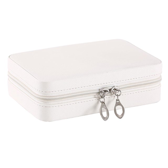 Joyero Impermeable de cuero con Espejo Fernando caja de almacenamiento de joyas