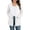 White, variant on Women's Open Front Chiffon Cardigan Long Sleeve Elastic Cuff Casual Lightweight Cover up with Pockets for Summer Beach Vacation Black Crochet Cardigans for Women XXL