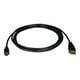 Eaton Tripp Lite Series USB B (m) 6 ft 2.0 A to Mini-B Cable (A to 5Pin Mini-B M/M), (1.83 M) - Câble USB - US vers mini-USB Type B (M) - USB 2.0 - 6 ft - Moulé - Noir – image 1 sur 3