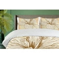 thumbnail image 4 of Ambesonne Floral Duvet Cover Set, Large Hibiscus Flower Petals, 2-Calking, Peach Salmon, 4 of 7