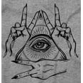 thumbnail image 2 of Illuminati Pyramid All Seeing Eye Women's Plus Size Graphic Tee Brisco Brands 2X, 2 of 5