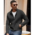 thumbnail image 3 of COOFANDY Mens Casual Zipped Jacket Cotton Bomber Jacket Fashion Flight Jacket Coat, 3 of 10