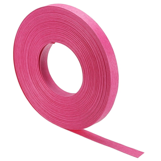 Unique Bargains 21.9 Yards Paper Rattan Weaving Cane 12-Ply Paper Rattan Weave Basket Weaving Making, Rose Red