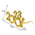 thumbnail image 3 of 2x Funny Glitter 2023 Glasses,Happy New Year Party Favors Supplies Decorations,New Year Photo Glasses for Celebration , Aureate, 3 of 3