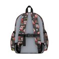 thumbnail image 2 of Fireman and Helmet Black Pattern Backpack for School, Cute School Bag with Adjustable Shoulder Straps and Padded Back, 13.4"x11"x4.7", 2 of 2