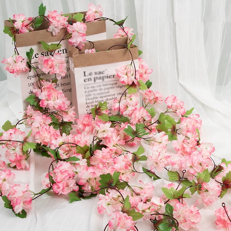 Exquisite Faux Silk Flowers Realistic Sakura Beautiful DIY Cherry