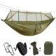 thumbnail image 3 of Soidarity Hamaca para acampar con mosquitera, luz emergente, hamacas de paracaídas portátiles para exteriores, columpio, hamaca para dormir, cosas para carpas ejercito verde Soidarity OD2660-07, 3 of 6