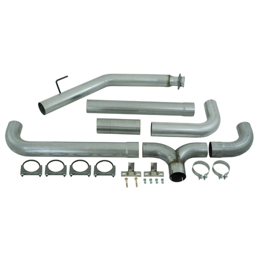MBRP Exhaust S8100AL Smokers Installer Series Turbo Back Stack Exhaust System; 4 in.; Incl. Down