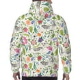 thumbnail image 7 of Rateoe Rabbit And Butterfly Pattern Mens Hoodie, Pullover Hooded Sweatshirt, Kangaroo Pocket Hoodie Ideal for Daily Wear, Travel and Home-Small, 7 of 7