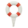 thumbnail image 2 of Cast Iron Nautical Sea Coastal Sailor Lifeguard Life Ring Buoy Wall Hook Accent, 2 of 5