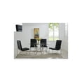 thumbnail image 4 of Best Master Luna 54" Stainless Steel and Glass Round Dining Table in Silver, 4 of 4
