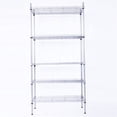 thumbnail image 4 of Tcbosik 5-Tier Wire Shelving Unit, Heavy-Duty Storage Shelves, Adjustable Metal Rack for Kitchen, Garage, Easy Assembly, Silver, 4 of 11