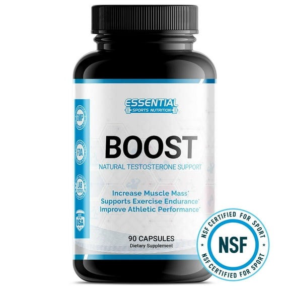Boost Natural Testosterone Support Capsules – Strength, Energy & Men’s Vitality, 60 Count