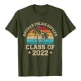 thumbnail image 1 of Regalos de graduación para él, ella, 2022, camiseta universitaria de escuela secundaria, blusa de manga corta con estampado de letras de verano Pompotops hfajkhk131965, 1 of 1
