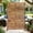 Wooden Horizontal Stripes, variant on White Metal Privacy Screen for Outdoor & Indoor Use – Durable, Stylish, Freestanding Partition for Patio, Garden, Deck