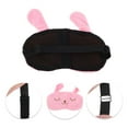 thumbnail image 3 of Unique Bargains 1 Pc Adjustable Cartoon Rabbit Eye Mask for Home Fleece Pink, 3 of 4