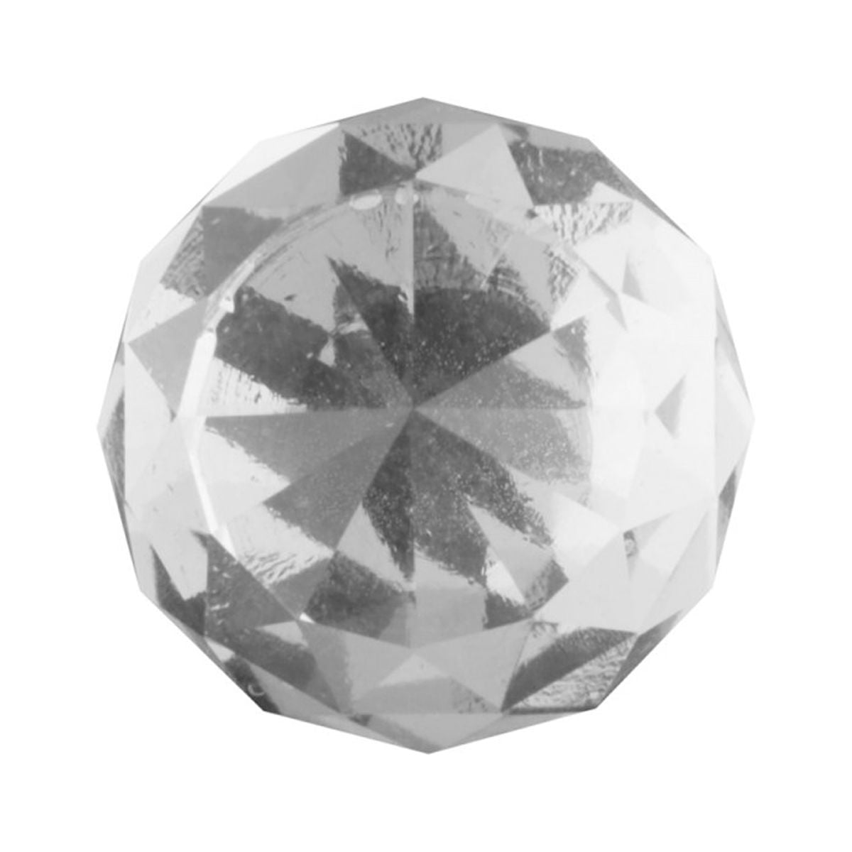 Clear Glass Kitchen Cabinet Knobs 25mm Round 10 pcs | Renovators Supply