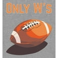 thumbnail image 2 of Only W's American Football Adult Heather Gray Crew Neck Short Sleeve Tee-Medium, 2 of 4