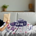 thumbnail image 3 of I Love You Soft Flannel Fleece Throw Blanket, Colorful Love with Fun Forms Comet Rain Storm Clouds Volcano Theme, Cozy Plush for Indoor and Outdoor Use, 60" x 80", Pink Violet Purple, by Ambesonne, 3 of 5