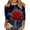 AE12 Multicolor, variant on Axiiglly Womens 3/4 Sleeve Shirts 4th of July Patriotic Loose Fit Casual Tops for USA 250th Anniversary, S-5XL