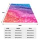 thumbnail image 3 of Fotbe Rainbow Glitter Cute Manta de Franela Acolchonada con Estampado, Súper Suave y Esponjosa, Extra Grande para Sofá, Cama, Uso Todo el Año-50"x40", 3 of 7