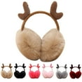 thumbnail image 2 of Maoww Cache-Oreilles Chauds pour Femmes et Filles, Mignons, en Peluche, Élastiques, pour l'Extérieur en Hiver, Cache-Oreilles à Rabats, Chauffe-Oreilles Confortables, 2 of 7
