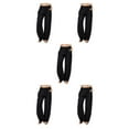 thumbnail image 3 of Pantalones de mujer Qarigey banda elástica plisada cintura alta hasta El tobillo Negro XXL, 3 of 6