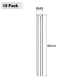 thumbnail image 3 of Uxcell Paquete de 10 Pasadores de 8 x 80 mm, Elementos de Sujetador de Soporte de Acero Inoxidable 316 para Dispositivos Metálicos [Tono Plateado], 3 of 7
