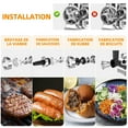 thumbnail image 2 of Meat Grinder, 9-in-1 Multi-function Meat Mincer, Electric Meat Grinder, Food Grinder with 3 Grinding Plates, 4 Vegetable Slicer, Sausage Tube, Kubbe Kits (Black), 2 of 9