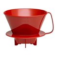 thumbnail image 1 of HIC Coffee Filter Cone, Red, Number 4-Size Filter, Brews 8 to 12-Cups, 1 of 4