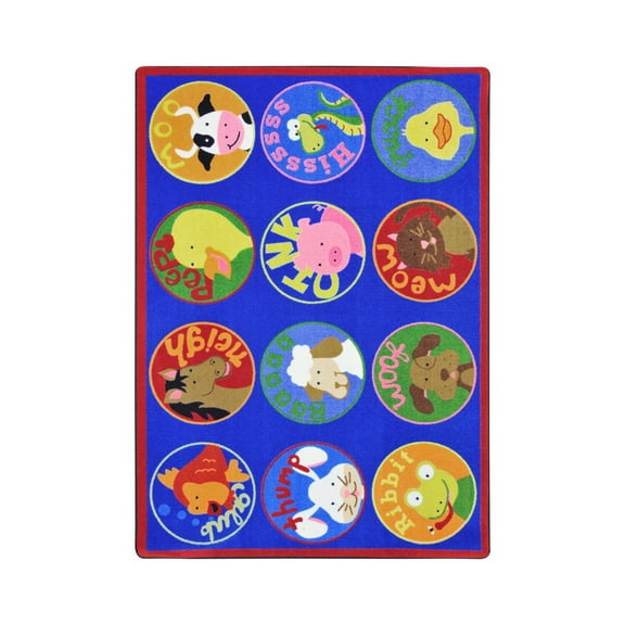 Creature Calls 5'4" x 7'8" Area Rug In Color Multi