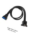 thumbnail image 2 of LOLIPPYY 1 Ensemble de Câble d'Extension pour Constructeurs PC avec Design Pliable Noir PVC, 2 of 8