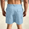 thumbnail image 4 of Dresfit Men's Cargo Shorts Baggy Knee Length Shorts Summer 2026 Stretch Drawstring Hiking Bermuda Shorts Loose Solid Work Short Pants with Pockets 2XL, 4 of 4