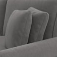 thumbnail image 3 of Hudson Sofa and Loveseat w/ Chair & Ottoman in French Gray Herringbone Fabric, 3 of 7
