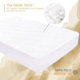 thumbnail image 5 of 2 Pack 28"x52" Waterproof Breathable Crib Mattress Protector, Quilted Fitted Crib Mattress Pad, Noiseless Soft Toddler Mattress Protector, Deep Pocket Fit Up to 11" Crib Mattress Cover, 5 of 7