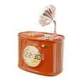 thumbnail image 4 of Reloj digital retro perfecl con altavoz Bluetooth despertador vintage para dormitorio oficina hogar mesita de noche Naranja, 4 of 8