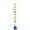 Gold With Blue Ball Drop Prism, variant on PETGLE 20.5in Crystal Suncatcher Gazing Ball Spiral Tail,Wind Spinner Sun Catcher with Octagonal Beads,Sun Catchers Window Hanging for Outdoor Garden Decor