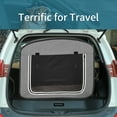 thumbnail image 2 of Petsfit 17x31x26 inches Collapsible Dog Travel Crate, Portable Pop Up Dog Crate for Medium Large Dogs for Indoor/Outdoor Use ，Grey, 2 of 9