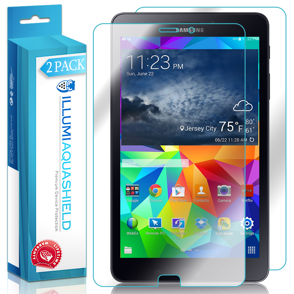 2x iLLumi AquaShield Front Screen + Back Panel Protector for Galaxy Tab A2 S