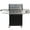 Black, variant on MASTER COOK Propane Grill, BBQ 4-Burner Cabinet Style Grill Propane with Side Burner, Stainless Steel