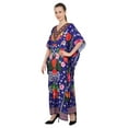 thumbnail image 4 of Miss Lavish London Caftans for Women Summer Ladies Long Kimono Maxi Style Kaftans Everyday Wear Casuals Dresses, Blue, 24-28, 4 of 6